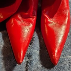 Aldo Shoes - Aldo Red Leather Knee High Boots Aldo Shoes - Aldo Red Leather Knee High Boots